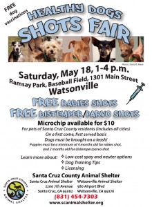 Healthy Dogs Shots Fair-Free Dog Vaccinations @ Ramsay Park, Baseball Field