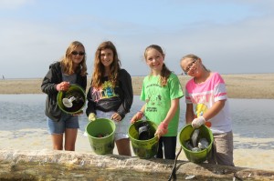 Girl Scouts at Rio Del Mar Beach