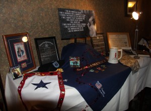 Military medals & photo display