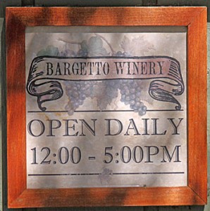 Bargetto_sign Bargetto Winery Times Publishing Group Inc tpgonlinedaily.com