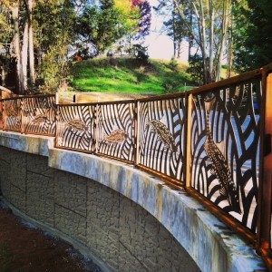 Arana Creek Causeway railing